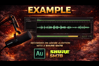 create professional podcast intro or audio ad with studio quality equipment