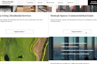 design and develop a website in squarespace