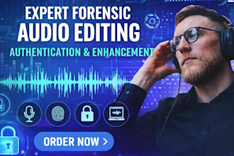 do professional forensic audio editing, enhancement and noise reduction
