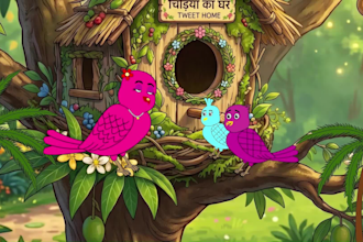 make high quality animated bird videos for youtube and reels
