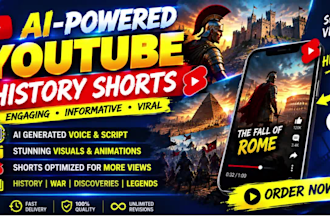 create ai youtube history shorts,ai history, history shorts, history videoscreat