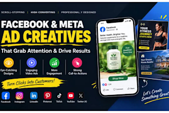 design high converting facebook ads and meta video ad ceatives