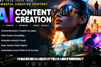 make ai video ads script creators production art creation music video promotion