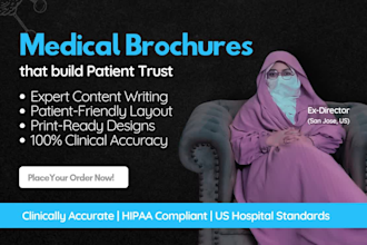 create physician authored medical brochures and flyers