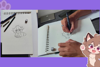 draw your furry sticker often 24h