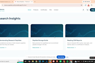 build fda compliant peptide website, supplement website, biotech, wellness store