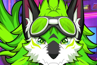 design custom vrchat avatar, furry avatar, male avatar and 2d avatar