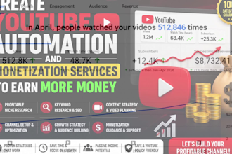 create youtube automation and monetization services to earn more money