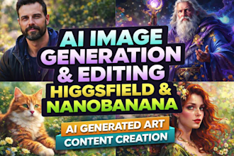 ai image generation editing image tovideo ai generated art higgsfield nanobanana