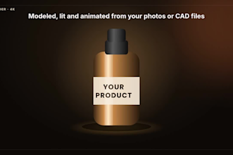 create cinematic 3d product animation for ads, ecommerce and launches