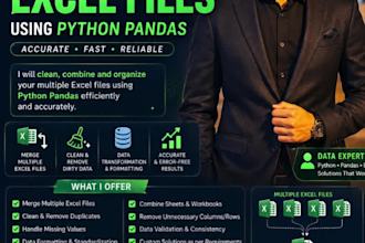 clean and merge multiple excel files using python pandas