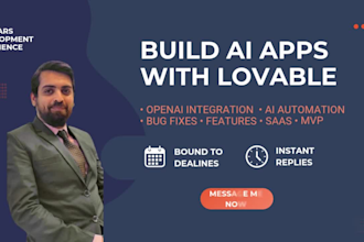 be your lovable ai app developer for saas and mvps