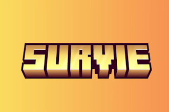create custom minecraft 3d text profile pictures