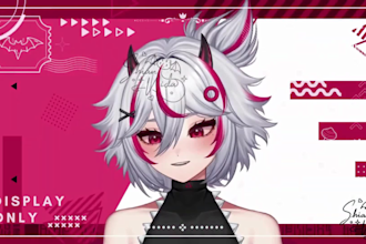 create 2d v tuber model, 3d v tuber, streaming avater, live2d model, outfit,skeb