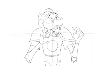 2d traditional hand drawn animation pencil test toon boom harmony 2d line art
