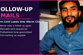 send follow up emails manually to your leads and prospects