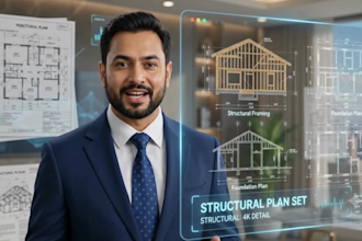 draw USA city permit ready architectural site plan, structural design, mep plans