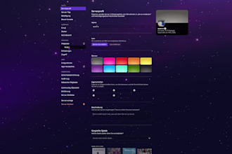 create a professional discord server with roles, bots and channels