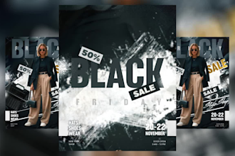 design professional flyer and motion art