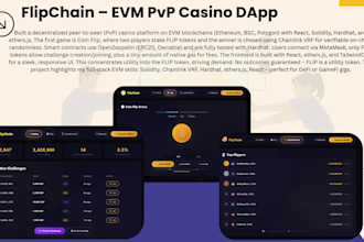 ai and blockchain developer for agent, web3 staking dapp, smart contract