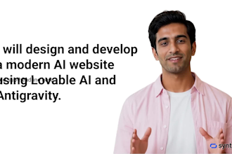 design and develop a modern ai website using lovable ai and antigravity