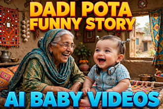 create viral ai baby videos with urdu voiceover