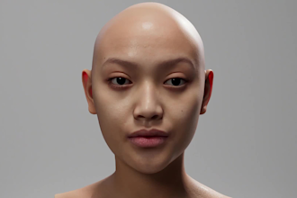 model, rig or fix, facial rig, retopology character, auto rig in iclone, cc4,cc5