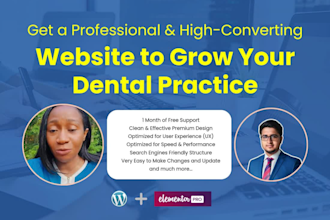 create, design dental clinic, dentist website