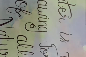 do professional hand lettering and custom calligraphy art