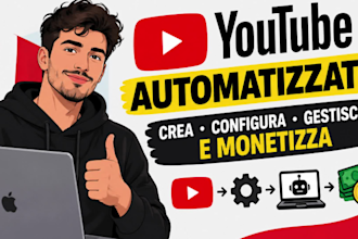crea canale youtube automatizzato di tipo cash cow con video senza volto