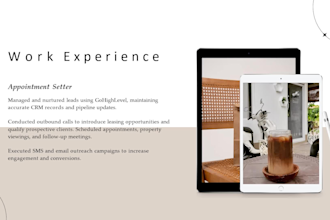 be your appointment setter or cold caller
