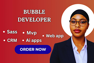 build bubble website, saas io bubble mvp bubble io bubble ai as bubble developer