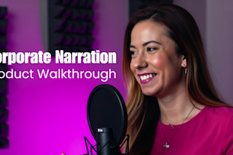 deliver a warm, authoritative corporate business voiceover