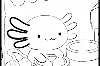draw cozy, bold and easy coloring book pages