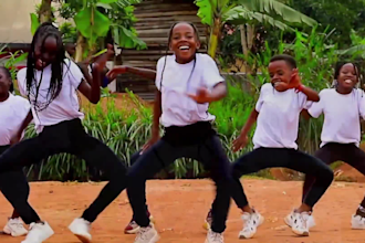 do african kids group dance video chorography dance  to promote your music