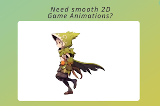 do high quality 2d sprite sheets and animation