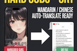 extract subtitles from your video and create srt files for auto translation