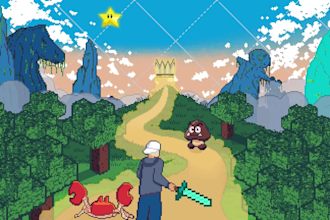 create custom pixel art intro or stream screen