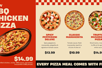 do digital menu, digital menu board or animated menu design