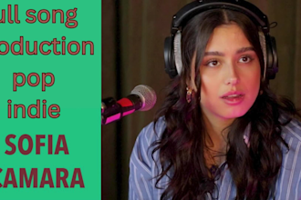 create full song production for pop songs, indie pop vibe