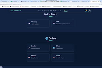design personal portfolio website