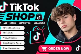 setup tiktok droshipping store ads manager tiktok shop promotion
