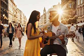 create romantic valentines day ai video, greeting card, promo and love story