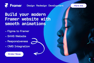 convert figma to framer, framer expert for a responsive framer website