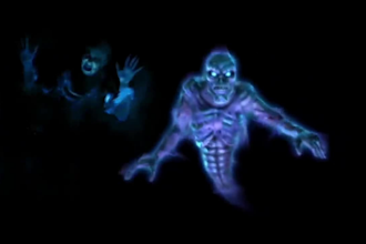 make halloween vj loops, spooky hologram animations, haunted projection mapping