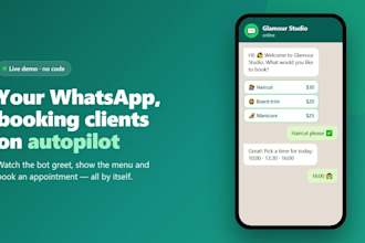 build a whatsapp booking bot for your salon or clinic