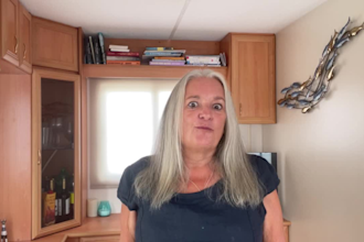 create natural grey hair ugc videos for haircare brands