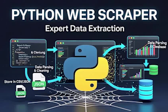 build a python web scraper for data extraction