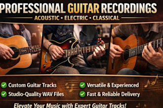 record pro electric and classical guitar for your song