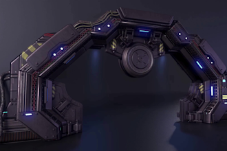 design 3d hard surface models, sci fi mechs, vehicles, and pbr models
